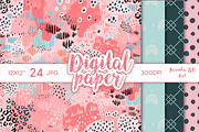 24 Pink Boho Digital Papers clipart, a Pattern Graphic by KarinkaBU (Thumbnail 7 of 7)