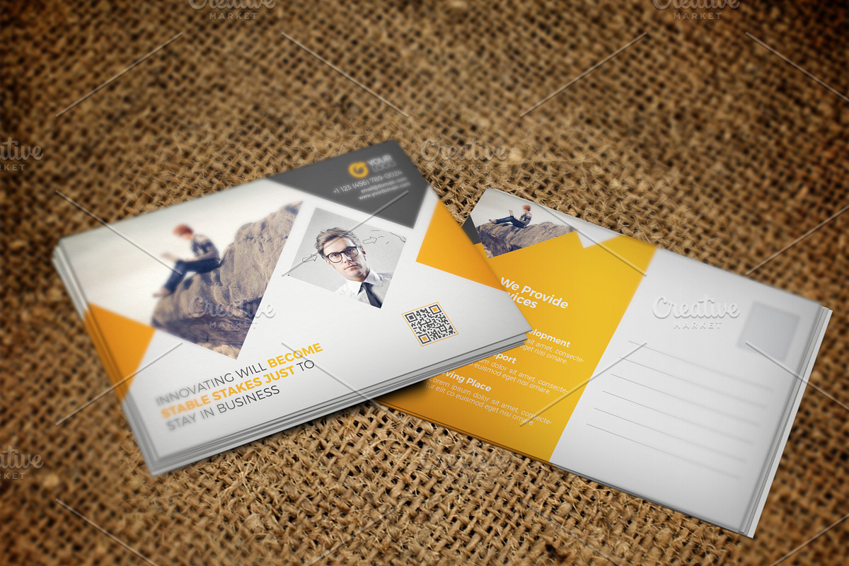 Corporate Postcard, a Card Template by Cristal Pioneer (Photo 3 of 7)
