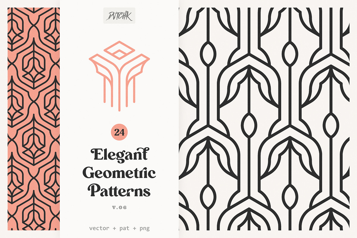 Elegant Geometric Patterns | V 06, a Pattern Graphic by dvtchk (Photo 1 of 5)
