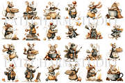 40 Autumn Mouse Clipart, an Animal Illustration by Pati Charm Studio (Thumbnail 2 of 9)