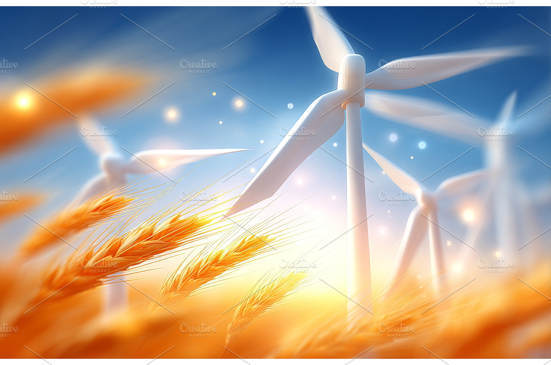 A collection of windmills generating, an Industrial Photo by ZinetroN