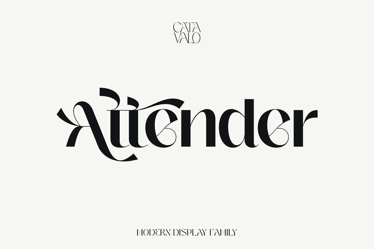 Catavalo - Modern display family, a Font by creativemedialab (Photo 6 of 23)