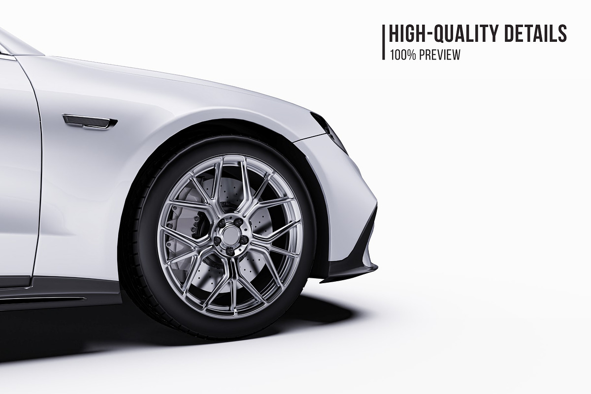 2027 Sport Performance Coupe Set, an Advertising Mockup by Halal Graphic Studio (Photo 4 of 12)