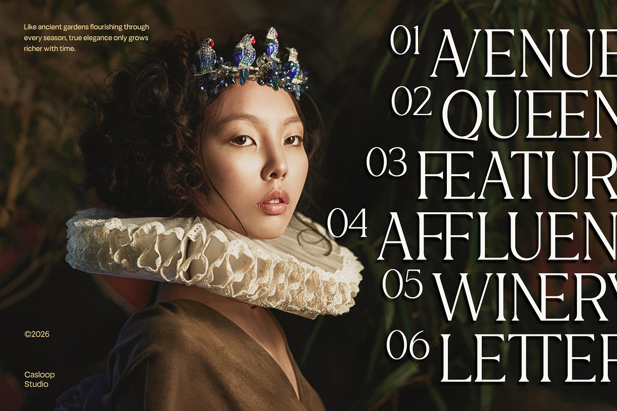 Cike – Flare Luxury Sans Typeface, a Serif Font by Casloop Studio (Photo 6 of 10)