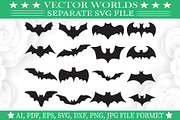 Halloween Bats Svg, Bat, Bats Svg, an Object Graphic by VectorWorlds (Thumbnail 1 of 3)