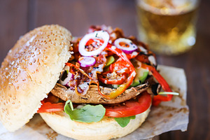 Burger homemade