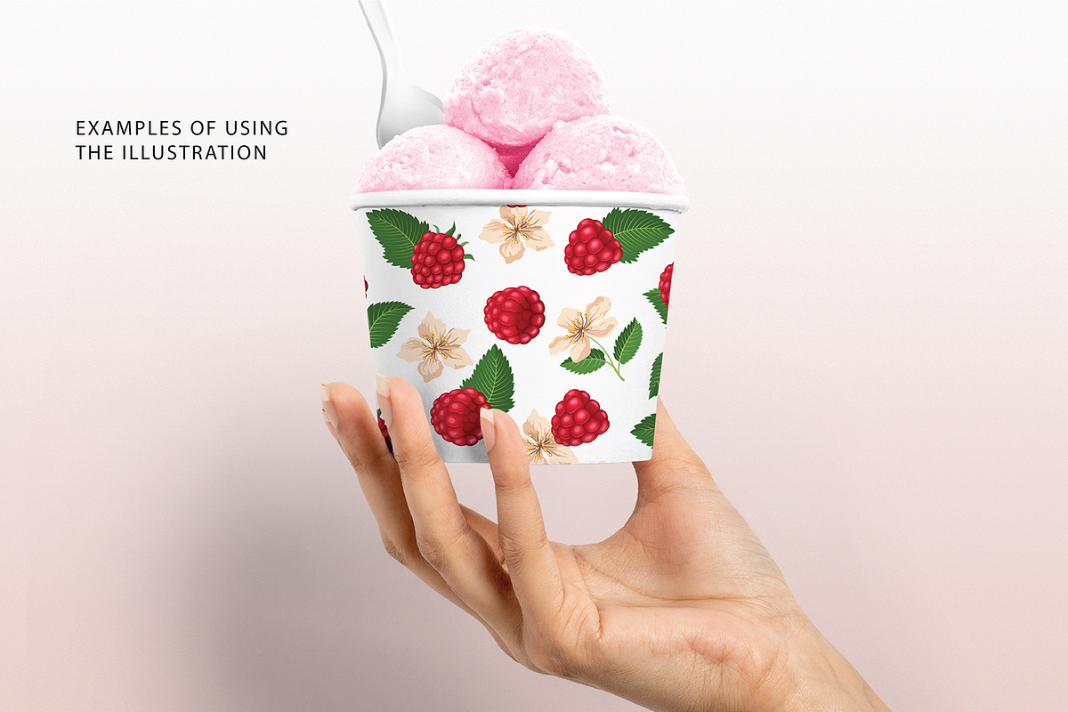 Delicious raspberries vector set, a Graphic by natamastery (Photo 7 of 8)