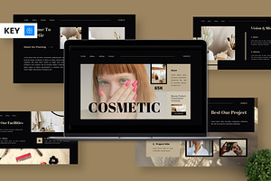Cosmetic - Beauty Product Keynote, a Presentation Template by Deepslide Studio
