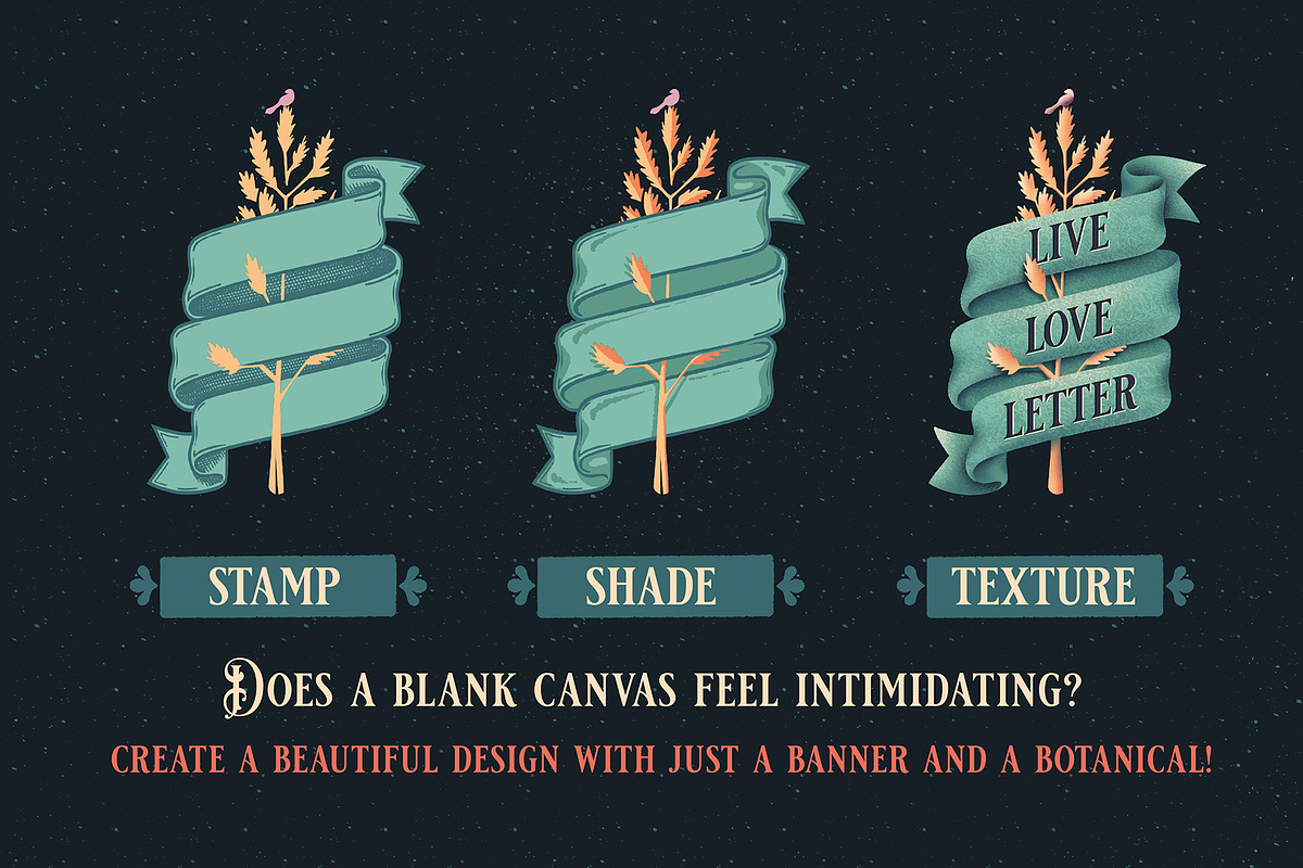 Procreate Banners & Containers, a Brushes & More by Debi Sementelli (Photo 4 of 11)