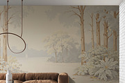 Hand drawn forest building wallpaper, a Wallpaper Graphic by Muzi pear studio (Thumbnail 2 of 10)