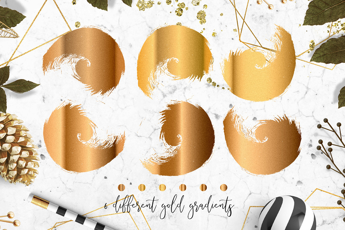 Gold Gems - trendy collection, a Decorative Illustration by Gluiki (Photo 10 of 15)