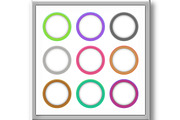 Set of Modern Colorful Oval Banners, a Decorative Illustration by FineArtStudio (Thumbnail 3 of 3)