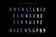 Airon| stereo effect font, a Sans Serif Font by wowomnom (Thumbnail 2 of 4)