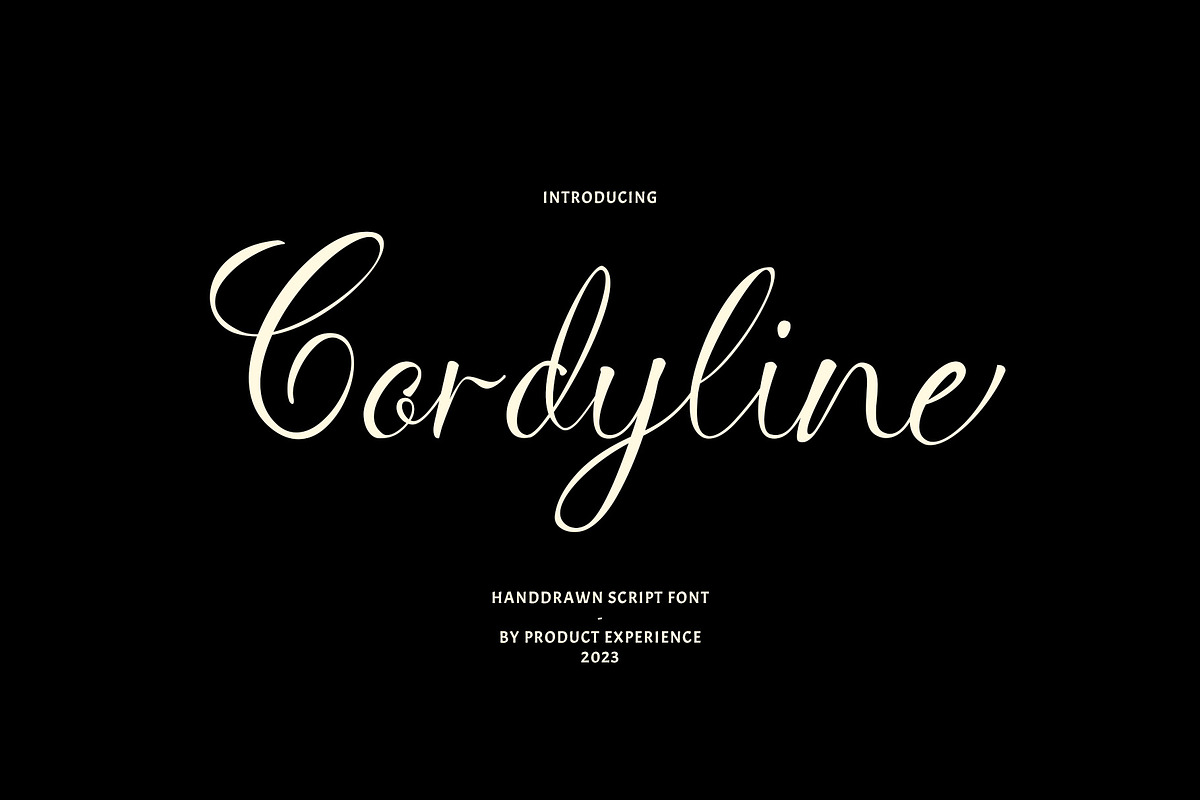 Cordyline - Handdrawn Script, a Script Font by Product Experience (Photo 1 of 8)
