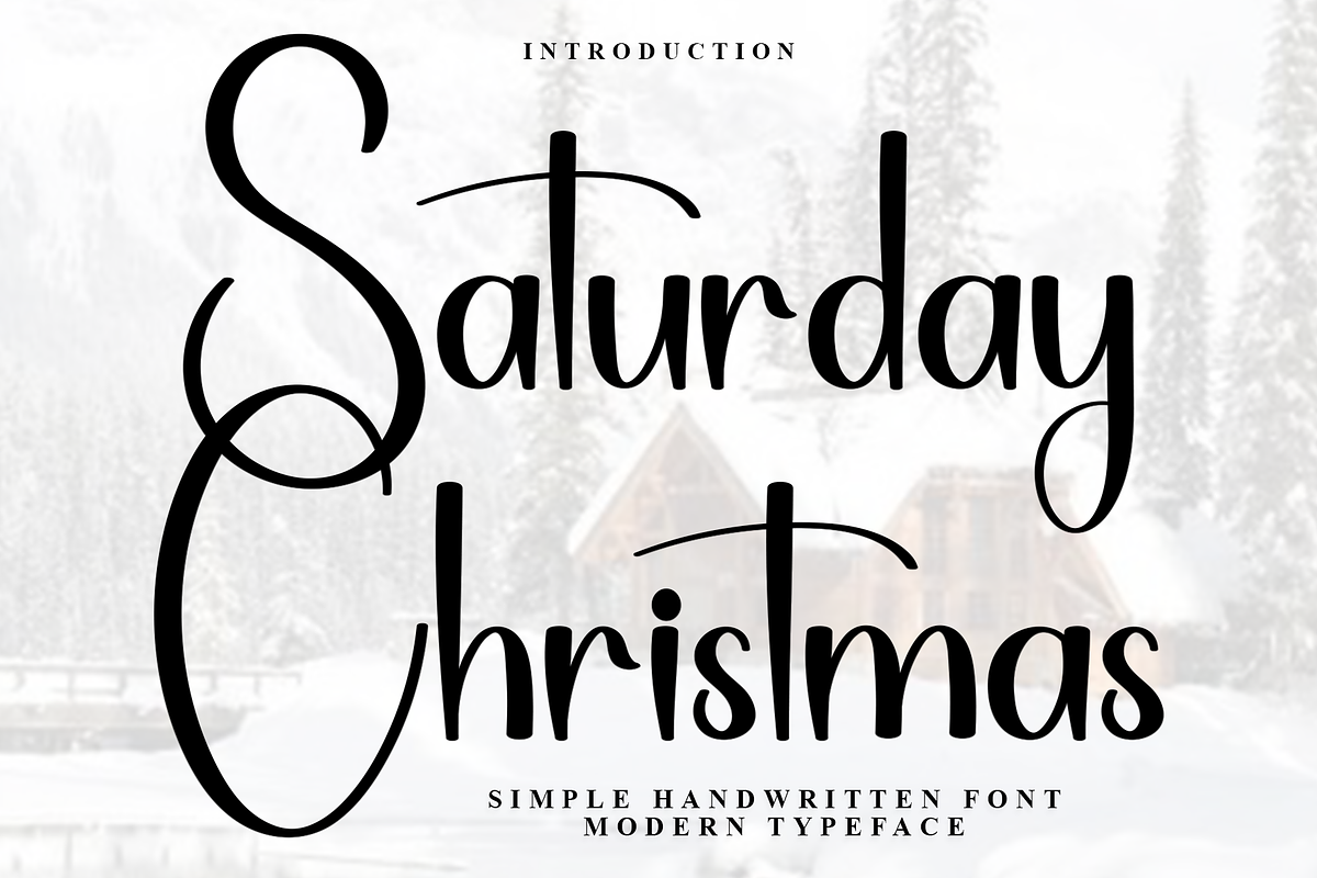Saturday Christmas, a Handwritten Font by InermediaSTUDIO (Photo 1 of 8)