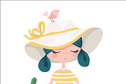 set with cartoon girls - cute girls, a Person Illustration by StudioLondon (Thumbnail 6 of 9)