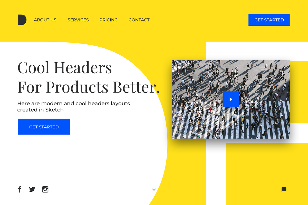 Cool Headers Light Version Just $2, a Websites & App Template by DesignBoard (Photo 3 of 4)