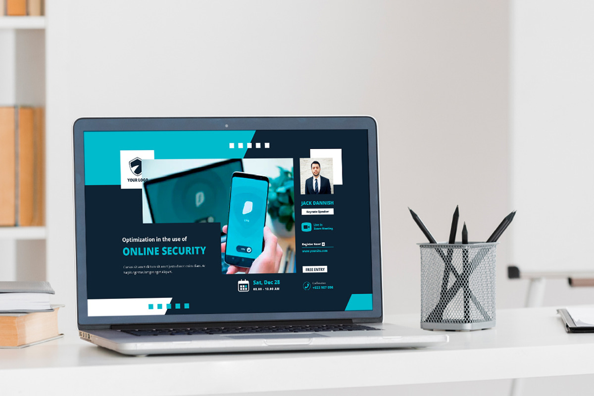 Online Security Digital Poster, a Templates & Theme by Rahardi Creative (Photo 2 of 4)