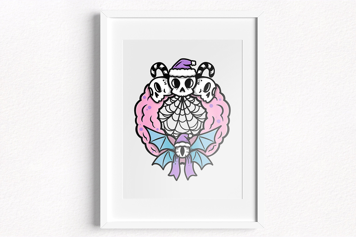 Pastel & Spooky Christmas Patterns, a Pattern Graphic by Sonch' s Curiosities (Photo 4 of 4)