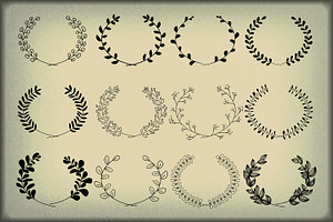 30 Vegetal Illustrator Brushes