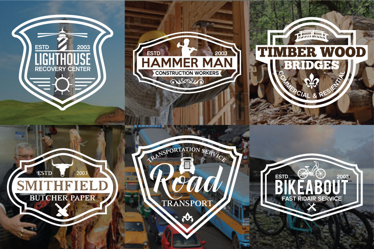 60 Vintage Badges and Logos Bundle, a Branding & Logo Template by shazi (Photo 11 of 21)
