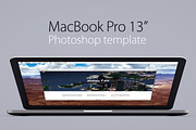 MacBook Pro 13 retina template, a Mac Mockup by Jérémy Paul (Thumbnail 1 of 5)
