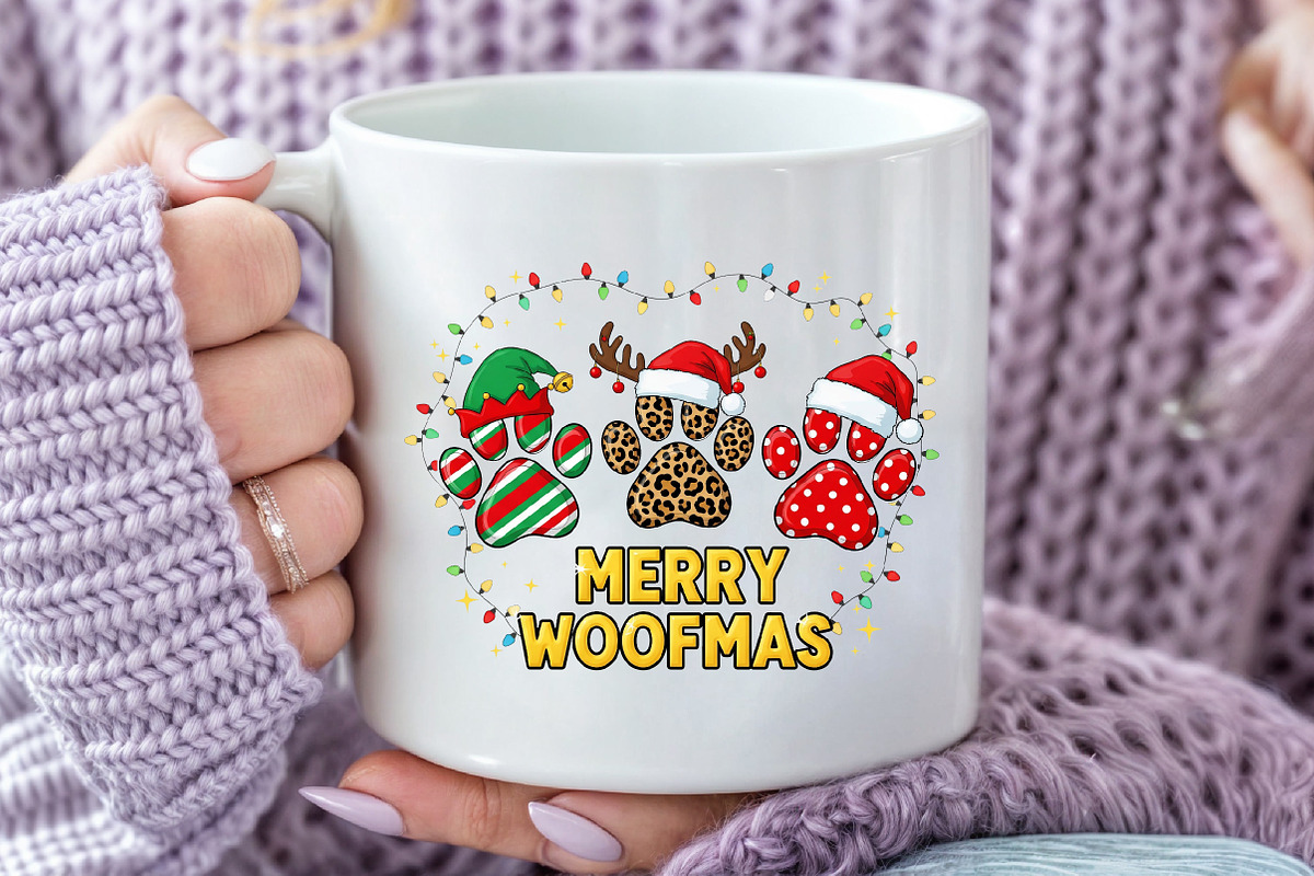 Merry Woofmas PNG, an Illustration by Craft Nest (Photo 4 of 6)
