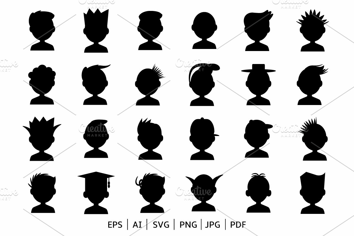 People Avatar Icons Set, an Icon by Graphicgo (Photo 2 of 5)