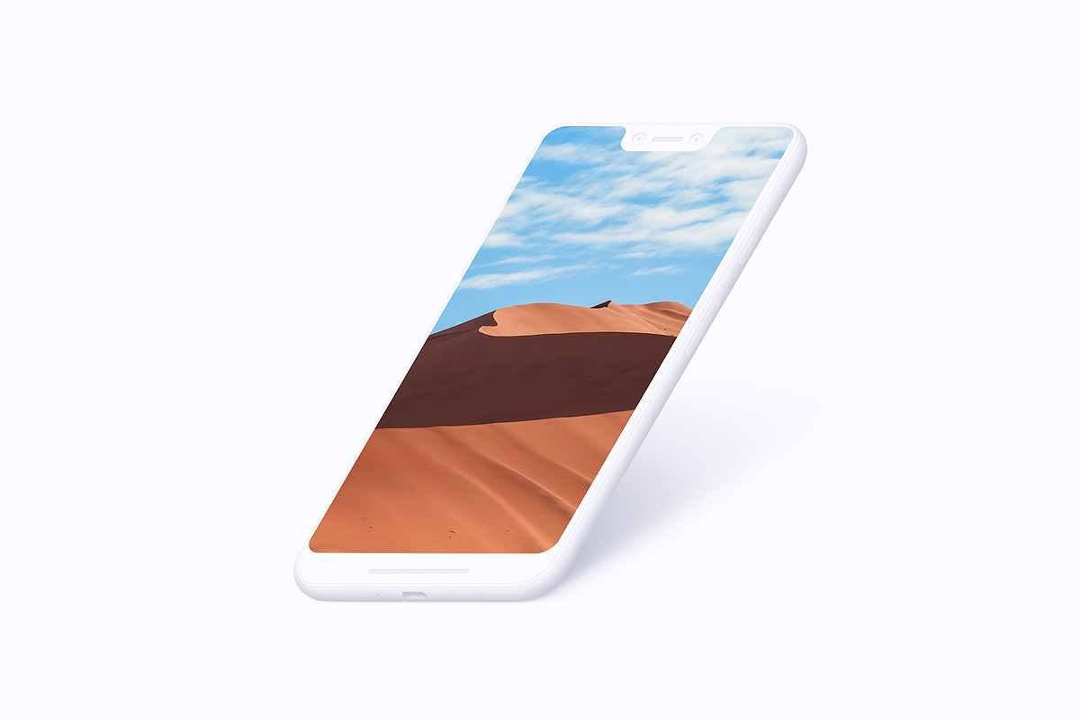 Pixel 3XL - 21 Clay Mockups - PSD, an iPhone Mockup by Asylab (Photo 22 of 73)