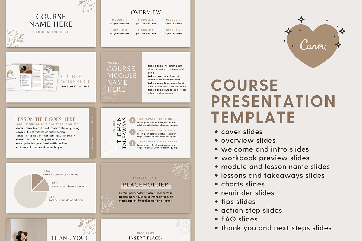 Online Course Presentation Template, a Presentation Template by molly ho studio (Photo 1 of 5)