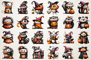 Cute Halloween Woodland PNG Clipart, a Seasonal Illustration by RobertsArt (Thumbnail 2 of 5)