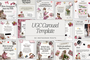 UGC Carousel Instagram Templates