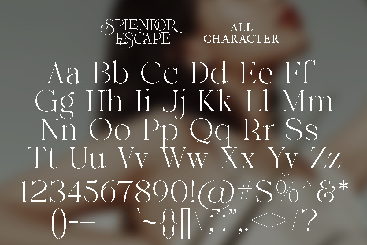 Splendor Escape - Elegant Serif, a Serif Font by Shakira Studio (Photo 12 of 12)