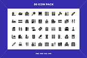 Stationery icons, an Outline Icon by Wencory (Thumbnail 1 of 2)