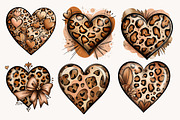 Leopard print Valentine Heart clipa, an Illustration by Designworld (Thumbnail 5 of 10)