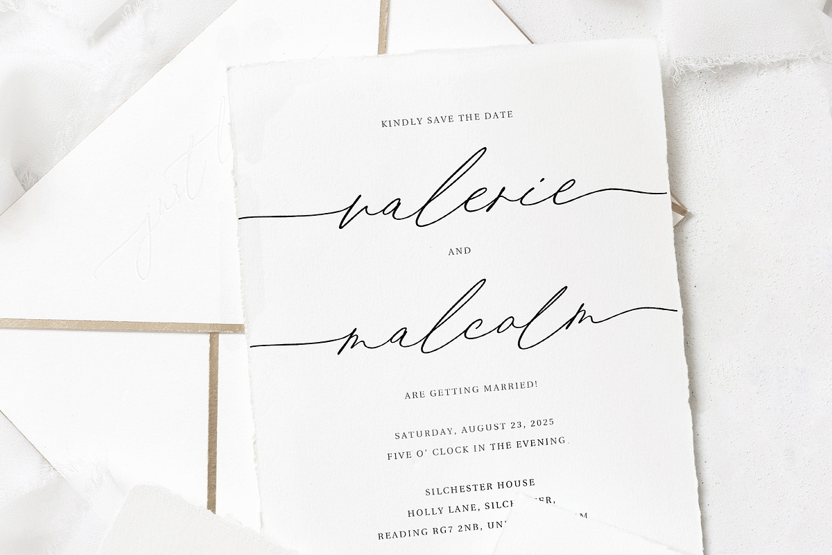Olivia Grace | Wedding Calligraphy, a Script Font by Pink Coffie (Photo 4 of 11)