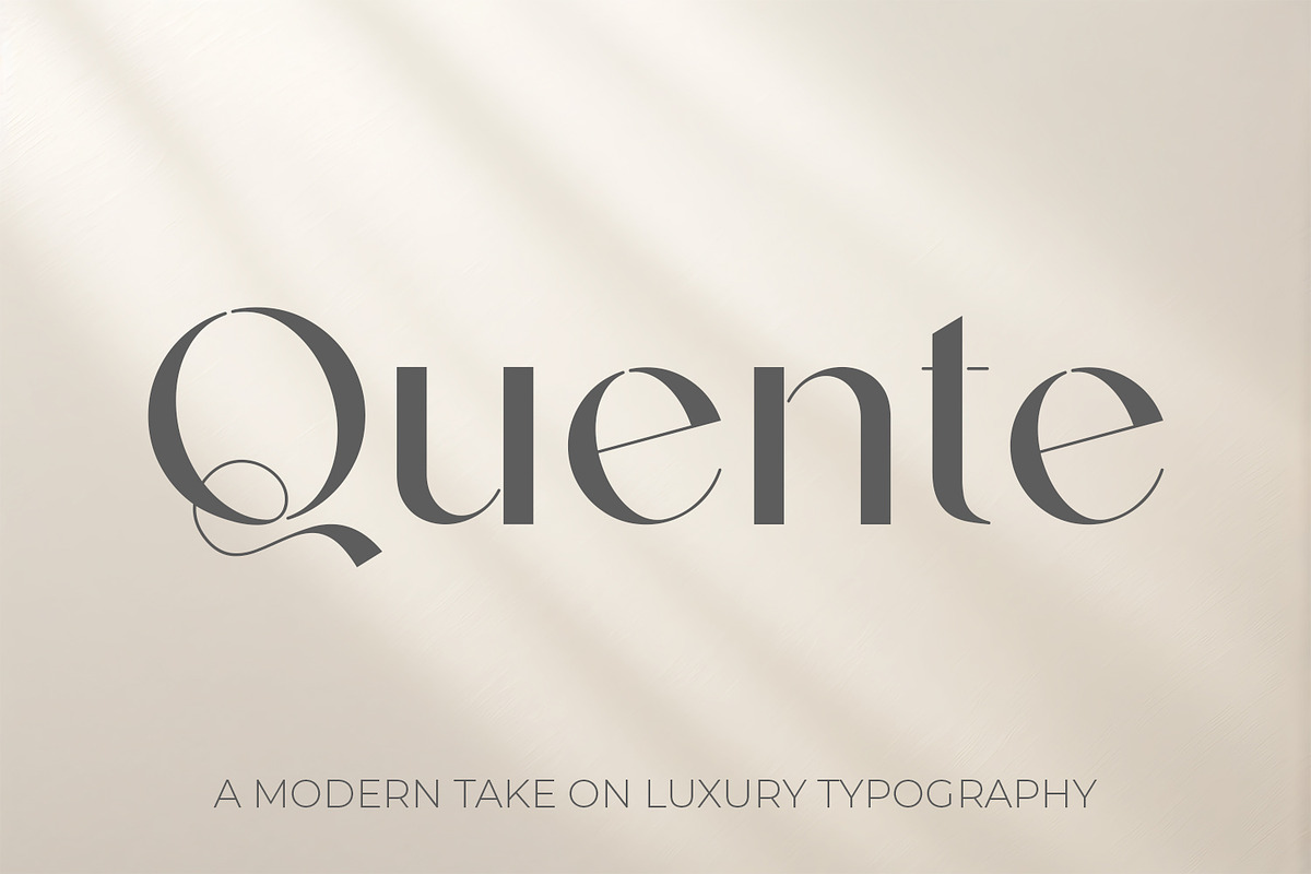 Quente - Luxury Elegant Serif Font, a Serif Font by OWPictures (Photo 1 of 10)