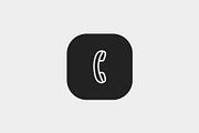 Phone, an Outline Icon by Jordy (Thumbnail 2 of 2)