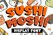 Sushi Moshi - Delicious Display Font, a Sans Serif Font by Dm Studio (Thumbnail 1 of 9)