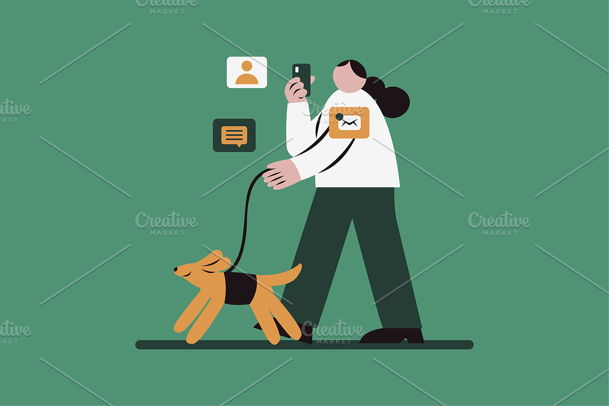 Workaholic Life Illustration, a Work Illustration by Jump Studio (Photo 7 of 10)