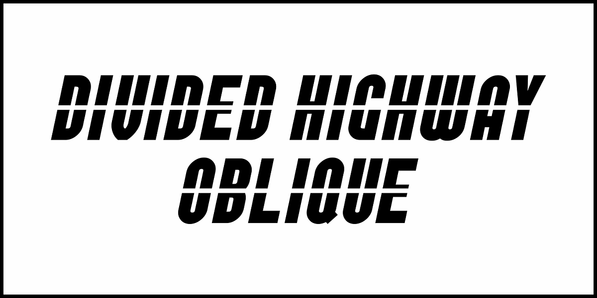 Divided Highway JNL, a Sans Serif Font by Jeff Levine Fonts (Photo 4 of 5)