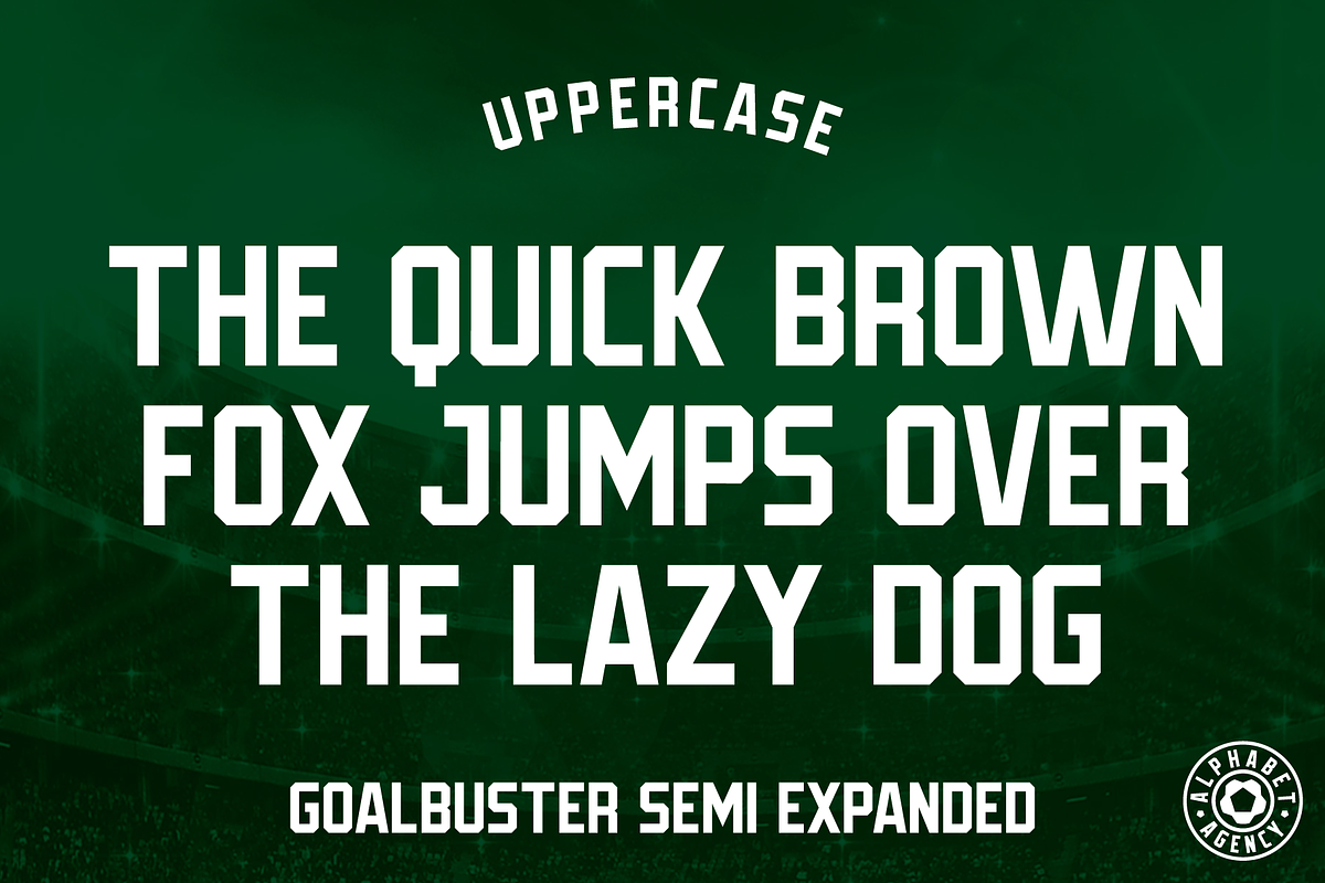 Goalbuster Fonts, a Sans Serif Font by Alphabet Agency (Photo 8 of 10)