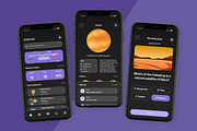 Orbiter - Space Academy Quiz UI App, an App Template by trabaskriya (Thumbnail 3 of 5)