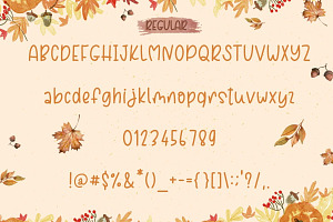 Thanksgiving Handwriting Font Trio