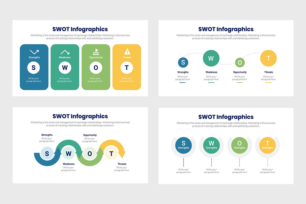 SWOT Infographics, a Presentation Template by slidequest (Photo 2 of 6)