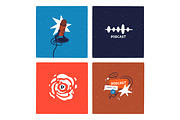 Podcast cover designs, streaming set, an Object Illustration by Good Studio (Thumbnail 2 of 10)