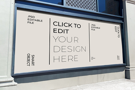 Big Billboard Sidewalk Mockup