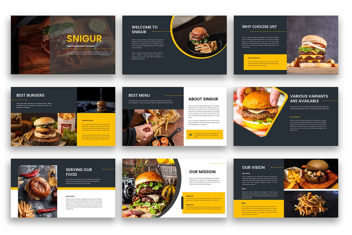 Snigur– Food PowerPoint Template, a Presentation Template by kreatifreya (Photo 2 of 5)
