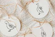Line Art Cute Geese & Florals, an Animal Illustration by Jenteva Art (Thumbnail 3 of 16)