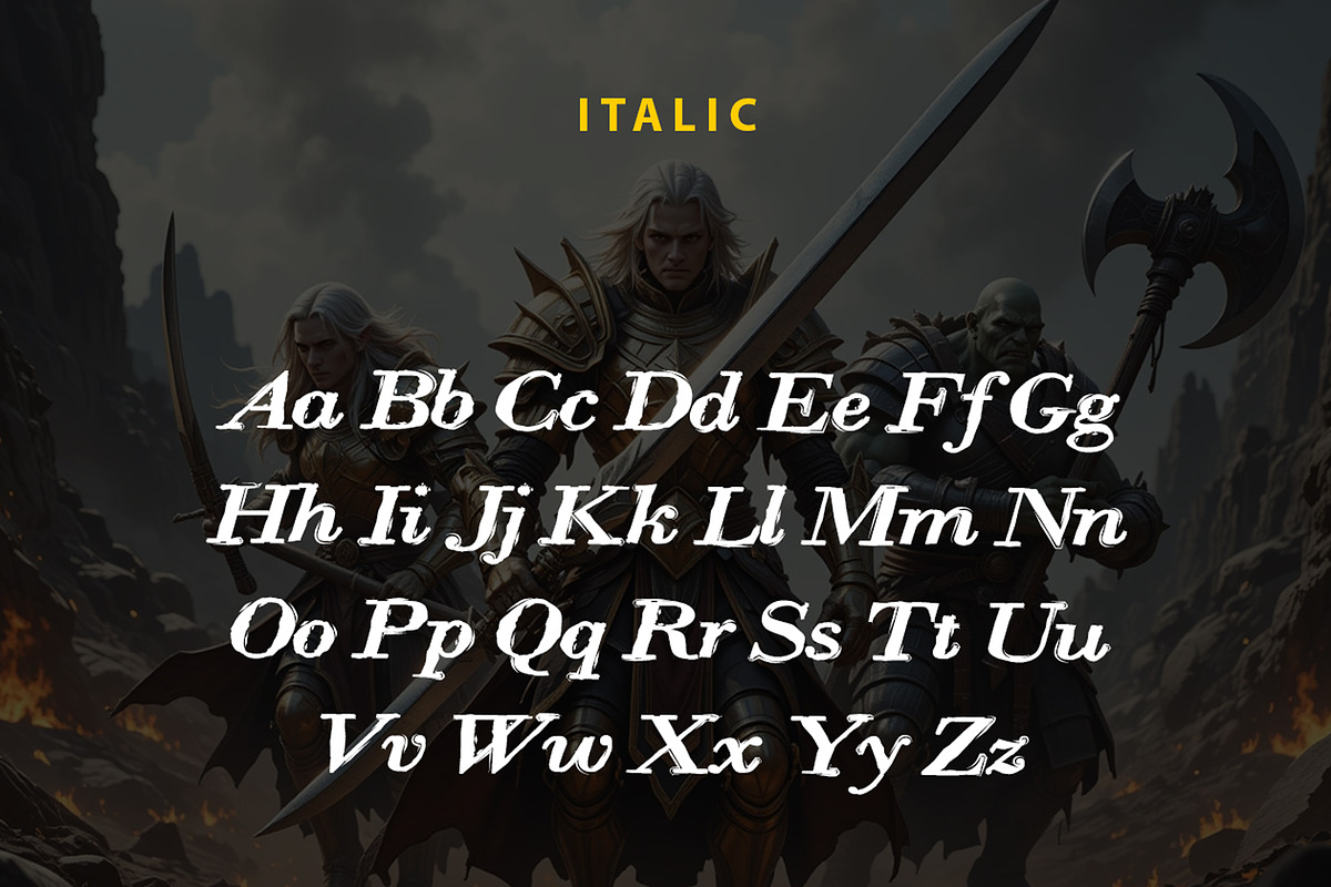 Warrior Life Font, a Serif Font by yantodesign (Photo 5 of 7)